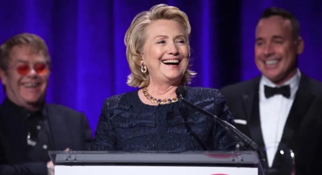elton john and hillary clinton