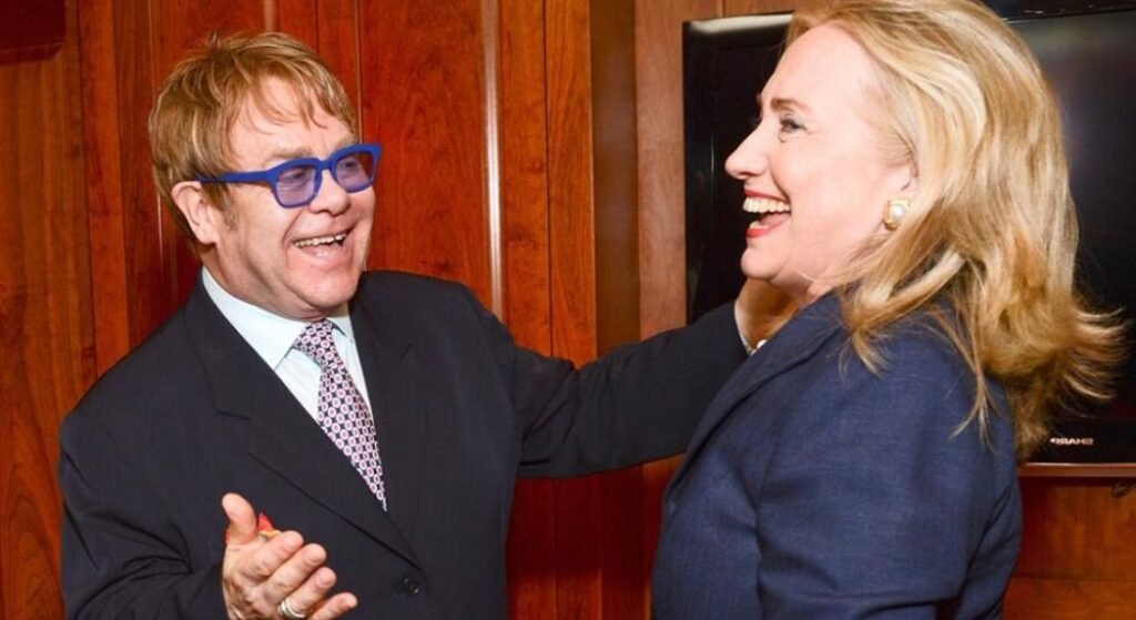 elton john and hillary clinton